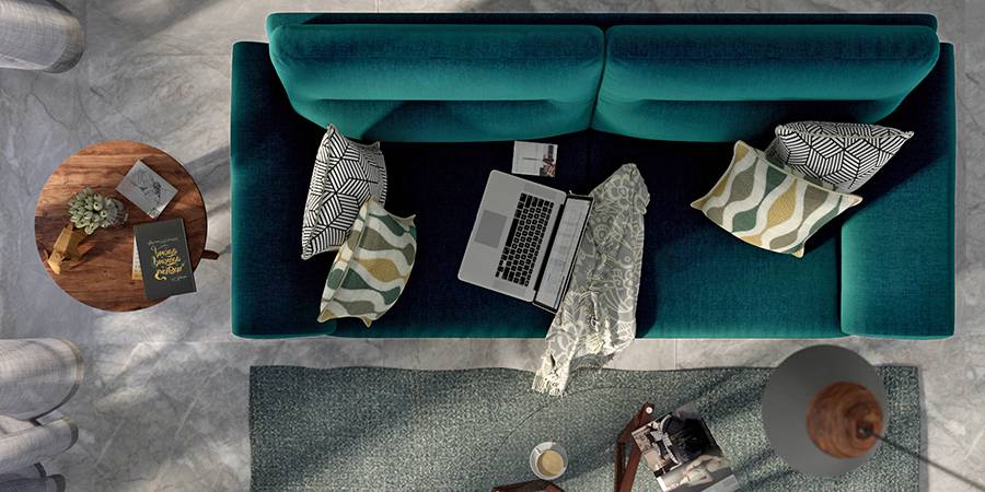 Adelaide Sofa (Malibu Blue)